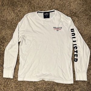 Hollister White Long Sleeve Tee. Size XL